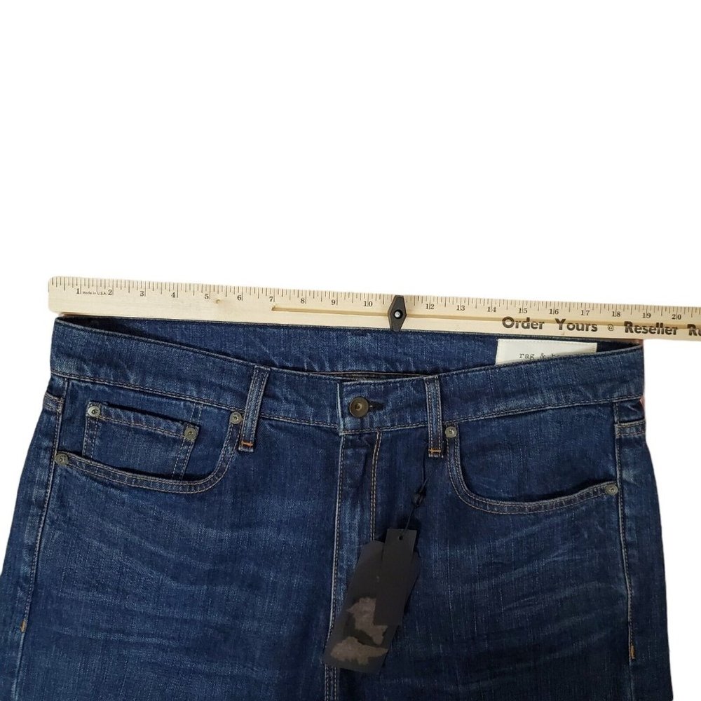 Rag & Bone Fit 2 Slim Fit Jeans Mens 38x34 Blue Highland Wash Denim NEW $195 - Picture 10 of 12